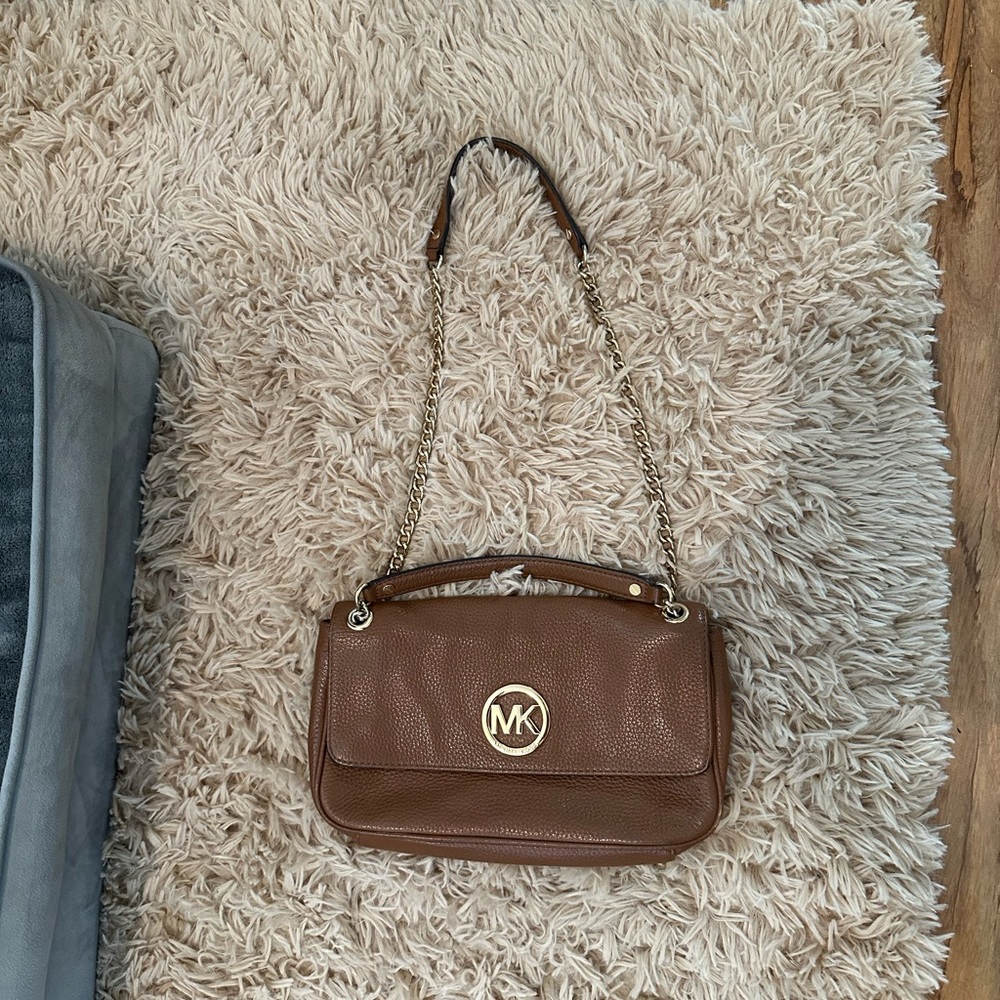 COPY - Michael Kors Tan Leather Shoulder Bag